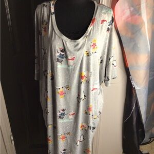 #564 Women's Gray Pajama dress